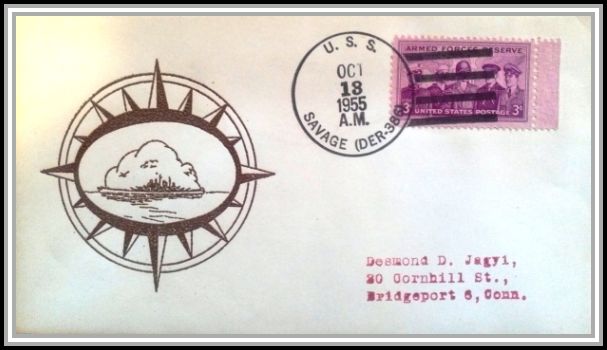 scan of DER-386 postmark (1955)