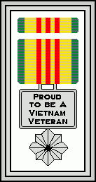 Proud to be a Vietnam Veteran medal