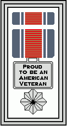 graphic image medal "Proud to be an American Veteran"