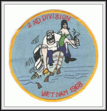 scan of Second Division Vietnam 1968 DER-386 patch