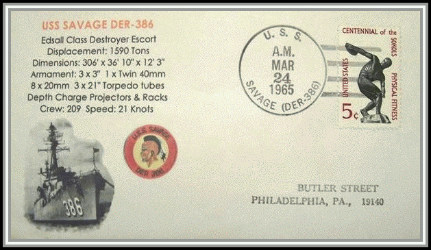 scan of DER-386 postmark (1965)