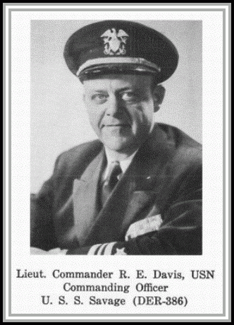 photograph of Lt. Commander R. E. Davis