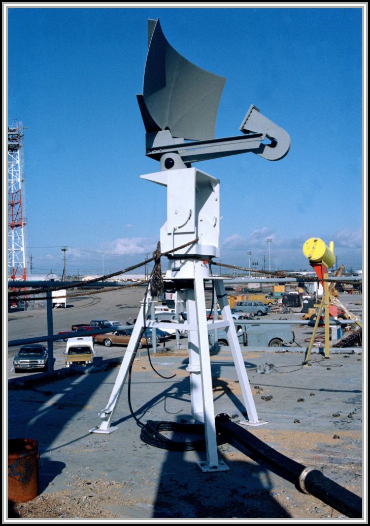 photograph of radar configuration aboard the ex-USS SAVAGE