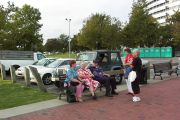 photograph of Paula, Cindy, Marty, Delilah, and Marge 