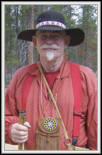 photograph of Roger N. Makin, 25 May, 2008 at a Black Powder Rendezvous  