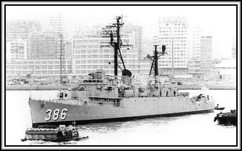 photograph of DER-386 in Hong Kong