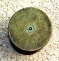photograph of 3" 50mm gun shell casing ashtray (bottom)