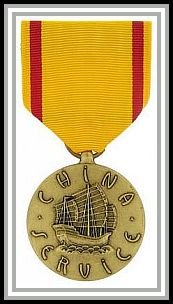 scan of Navy China Service medal