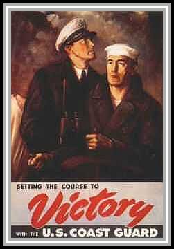 scan of poster Setting the course to Victory with the U. S. Coast Guard