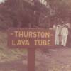 Sign for Thurston lava tubes.