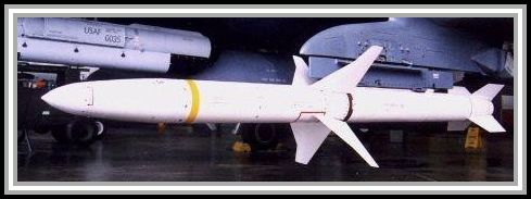 photograph of AGM-88 High-speed Antiradiation Missle