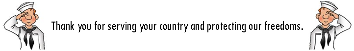 graphic:  "Thank you for serving your cpuntry and protecting our freedoms."