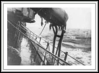 photograph showing rough waters in North Atlantic Ocean