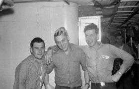 photograph of Raymond E. Ewing (far right)