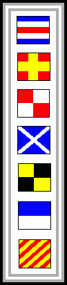 signal flags spell out C R U M L E Y
